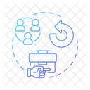Rotacion De Personal Trabajadores Salidas Icono