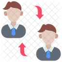 Rotación de trabajo  Icono