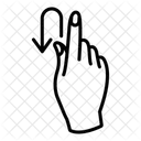 Girar Mano Tocar Icono