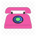 Rotary Dial Old Fashioned Classic Telecommunication Icon