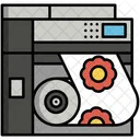 Rotary Printing Printer Machine Icon