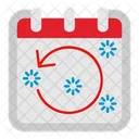 Rotate Left Calendar Icon