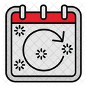 Rotate Right Calendar Icon