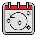 Rotate Left Calendar Icon