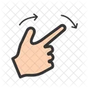 Rotate Right Gesture Icon
