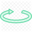 Rotating Duotone Line Icon Icon