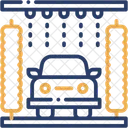 회전 브러시 청소 세척 아이콘