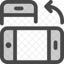 Rotation Horizontal Telephone Icône