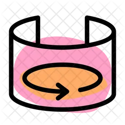 Rotation 3 D Screen  Icon