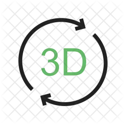 Rotazione 3D  Icon