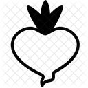 Rote Bete Gemuse Pflanze Symbol