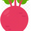 Rote Bete Rettich Vegan Symbol
