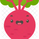 Rote Bete Rettich Vegan Symbol