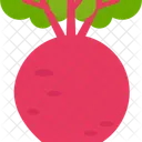 Rote Bete Rettich Vegan Symbol