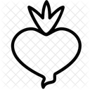 Rote Bete Gemuse Pflanze Symbol