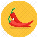 Rote Chilischoten Chilischoten Chilischoten Symbol