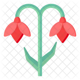 Rote Glockenblumen  Symbol