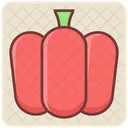 Rote Paprika Paprikapapier Paprika Symbol