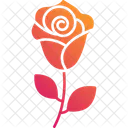 Rote Rose Rose Blume Symbol