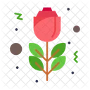 Rote Rose Blume Rot Icon