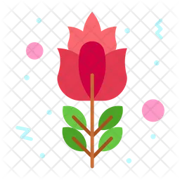 Rote Rose  Symbol