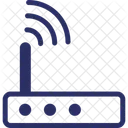 Dispositivo De Internet Sinais De Internet Sinais De Antena De Modem Ícone