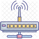 Roteador De Internet Conexao Sem Fio Conexao De Dados Sem Fio Ícone