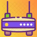 Servico De Internet Roteador Wi Fi Sem Fio Hub De Rede Icon