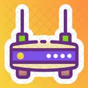 Servico De Internet Roteador Wi Fi Sem Fio Hub De Rede Icon