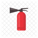 Roter Feuerloscher Wasser Flasche Icon