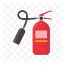 Roter Feuerloscher Wasser Flasche Icon