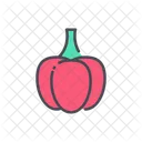 Rote Paprika Paprikaschote Pfeffer Symbol