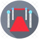 Kino Teppich Rot Icon