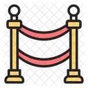 Rot Teppich Kordon Symbol