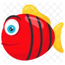 Rot Sumatrabarbe Zierfisch Symbol