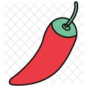 Rote Chili Gewurze Essen Symbol