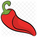 Rote Chili Chilischote Gewurz Symbol