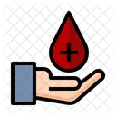 Rotes Kreuz Blutstropfen Gesundheitswesen Symbol