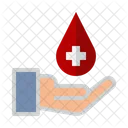 Rotes Kreuz Blutstropfen Gesundheitswesen Symbol