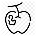 Rotten Apple Dangerous Icon
