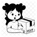 Danos En El Paquete Rotura Del Paquete Paquete Fragil Icono