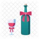 Rot Wein Flasche Symbol