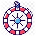 Roue de jeu  Icône