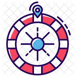 Roue de jeu  Icône