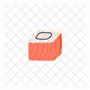 Sushi Rouleau Saumon Icône