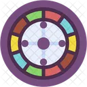 Roulette Gambling Luck Icon