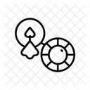 Roulette Poker Casino Gambling Icon