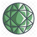 Round Brilliant Diamond Icon