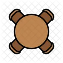 Round Table Chair Icon