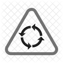 Round About Sign Icon